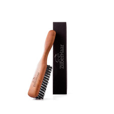 Beard Brush by Zilberhaar - Stiff Boar Bristles for Men'S Grooming - Straightens