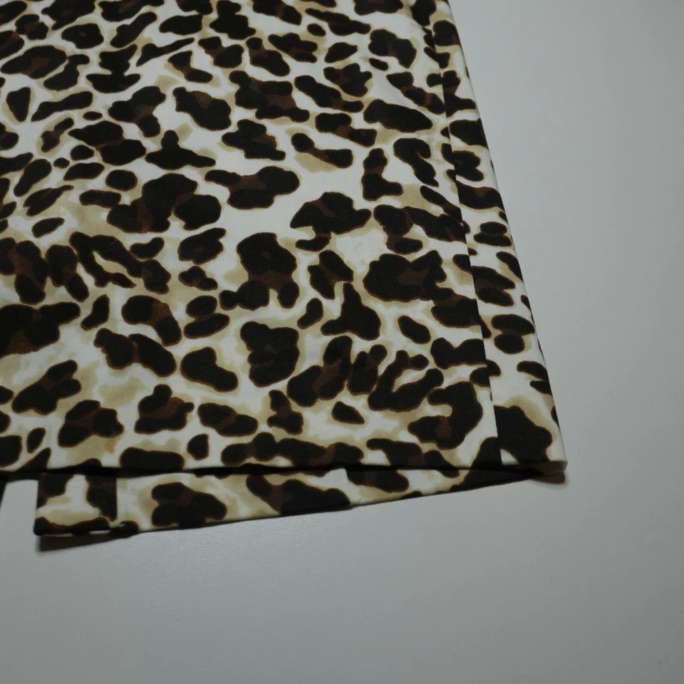 Jones New York 紧身连衣裙女式 8 签名弹力棕色猎豹无袖 — 第 3/4 张图片