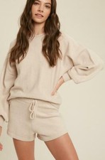 Ribbed Knit Sweater Lounge Set