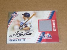 2018 Panini USA STARS STRIPES JOHNNY AIELLO AUTOGRAPH/AUTO JERSEY /299 B2156