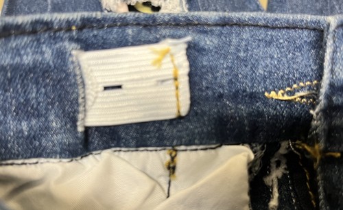 Unbranded Girls Blue Distressed Cheetah Print Jeans Adjustable Size X-Small New - Picture 9 of 9