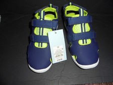 CAT  JACK KIDS SHOES BLUE W/YELLOW STRIPES SNEAKER - SIZE 12