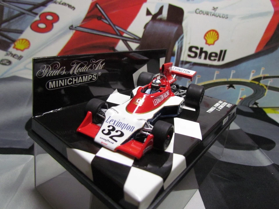 MINICHAMPS /F1 1975 TYRRELL  007 LEXINGTON - I SCHECKTER - 1/43 SCALE MODEL CAR - Image 4 of 4