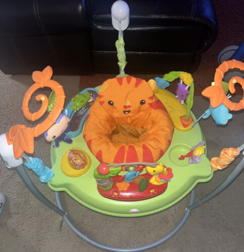 Fisher-Price Tiger Time Jumperoo with Music, Lights & Sounds - 第 1/3 張圖片