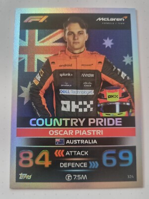 Topps Turbo Attax F1 2023 - Country Pride - Oscar Piastri - # 324
