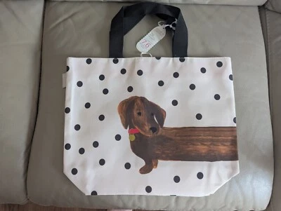 BNWT Dachshund/ Sausage Dog Tote Bag - Caroline Gardner