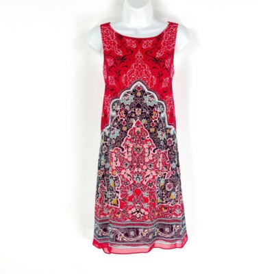 ]Max Studio wunderschönes Print Chifon Sommer Anlass Kleid Gr. 12/14