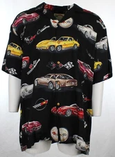 !! NEW !!   -  Corvette Cars Hawaiian Shirt - Paradise Found -  3X