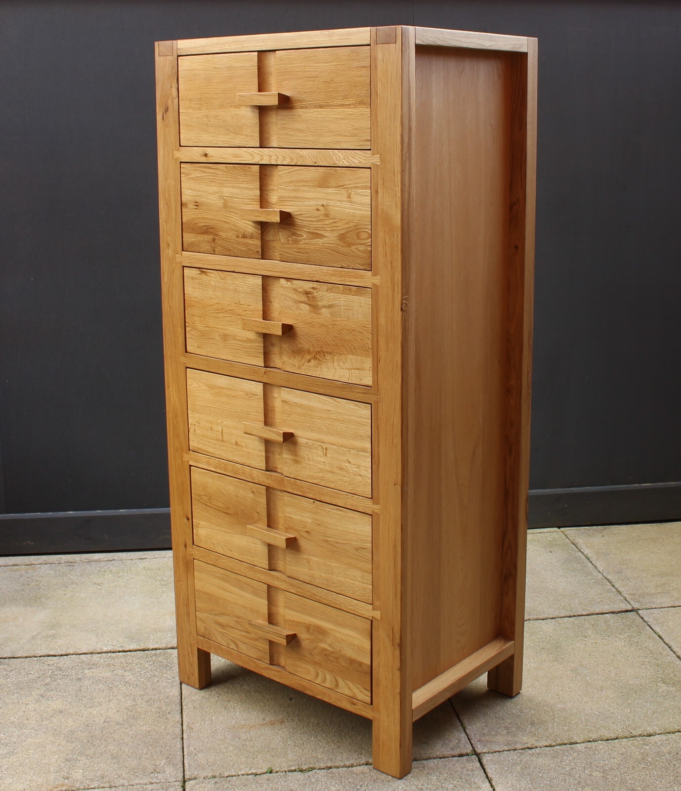 John Lewis Monterey Solid Oak Tallboy Chest of Drawers. eBay