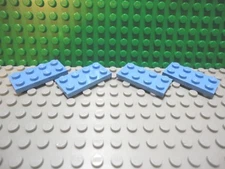 Lego 4 Medium Blue 2x4 base plate NEW 