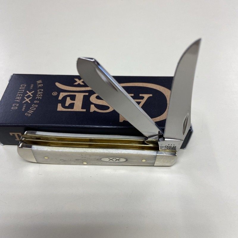 CASE XX #13313 NATURAL BONE SMOOTH MINI TRAPPER SS