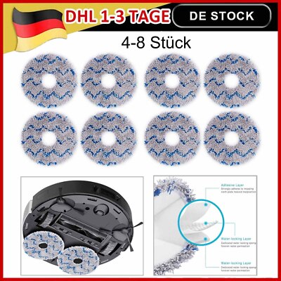 Ersatz Wischtuch for ECOVACS DEEBOT X2/T20/T10/T10S OMNI X1 TURBO/X1S PRO PLUS.