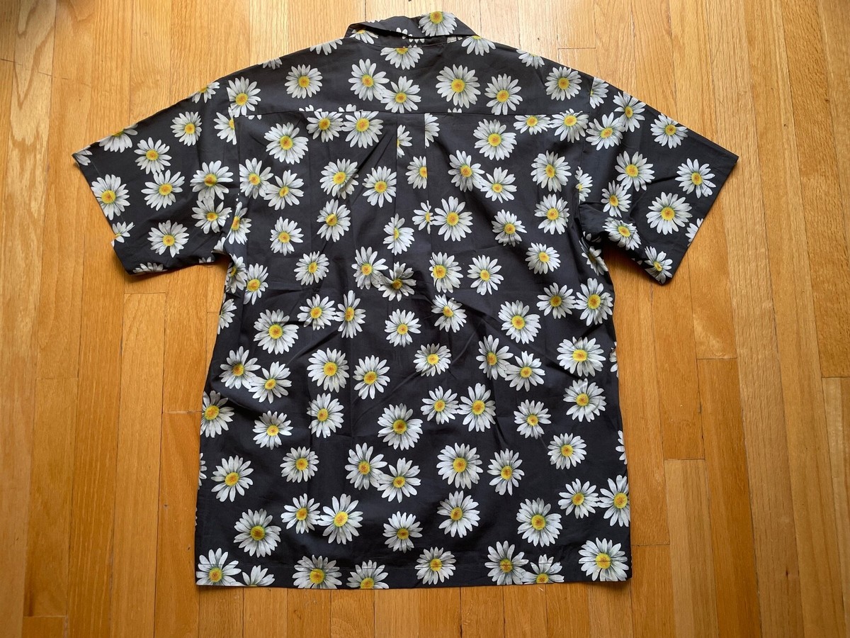 NEW AUTHENTIC JOHN ELLIOTT DAISY PRINT BOWLING CAMP SHIRT SIZE 4 