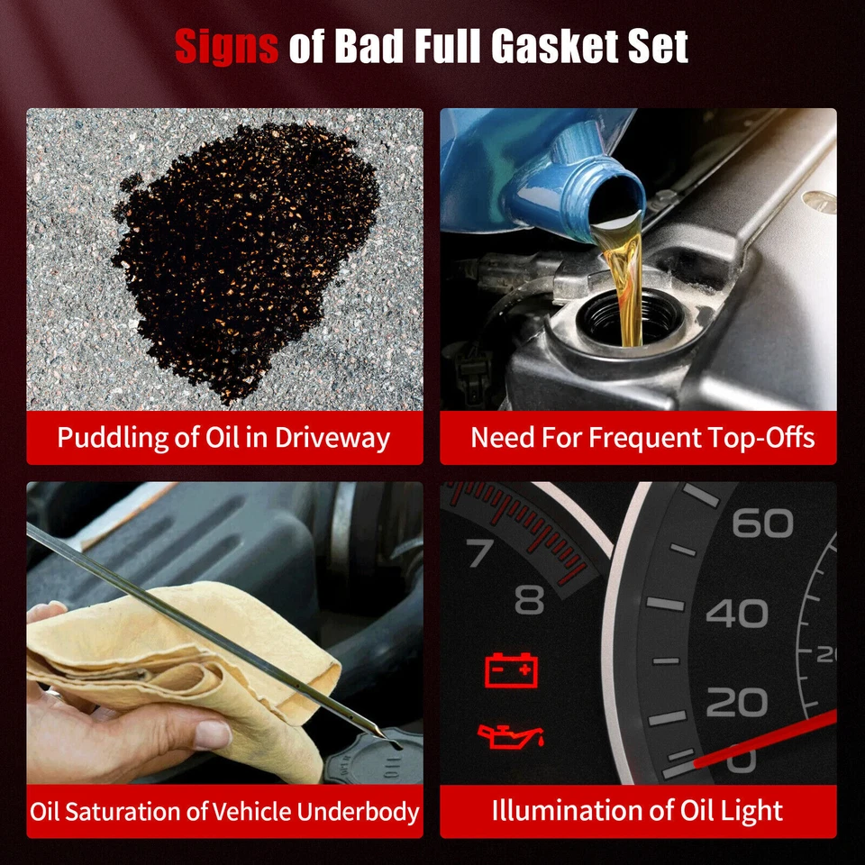 Juego completo de juntas de motor HS9325 apto para BMW 325i 530i X3 X5 2001-2006 2,5 L 3,0 L Foto 2 de 4