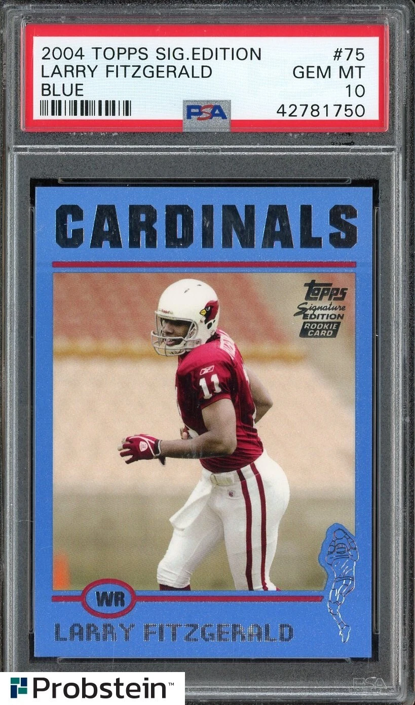 Larry Fitzgerald Topps Signature Edition #75 Blue