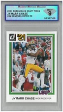 2021 Panini Chronicles JA'MARR CHASE #36 Donruss Retro Pink RC 💎 DSG 9 Mint