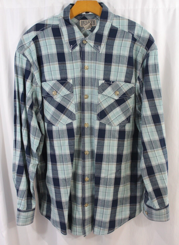 Chemise Club Room Homme – Carreaux Turquoise/Bleu/Blanc – Manches Longues – Taille L – NEUF étiquettes
