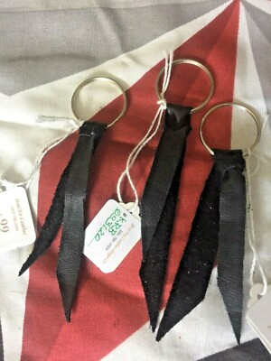 Soft Black Supal Leather ~ KEY Ring ~ Promo PRICED Save 50%. ~