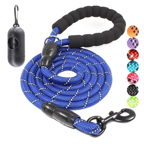 Dog Pet Leash with Comfortable Padded Handle Highly Reflective Threads for 6 FT - Picture 9 of 28