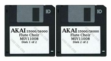 Akai S5000 / S6000 Set of Two Floppy Disks Flute Choir MSV11008