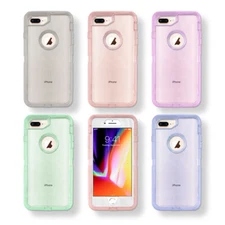 Clear Rugged Transparent Case for iPhone Xr Xs 8 7 & Plus fits Otterbox's Clip