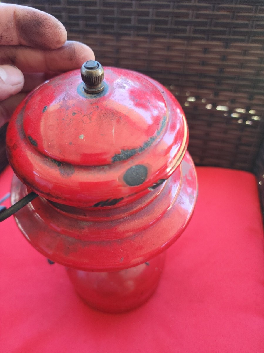 Vintage 1956 Coleman Lantern 3 /56 200A Red For Parts Repair Vintage 1956 Coleman Lantern 3 /56 200A Red For Parts Repair