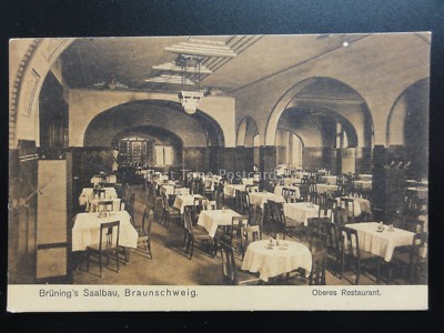 Deutschland: Brunings Saalbau, Braunschweig OBERES RESTAURANT um 1911