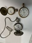 Antique Pocket Watches American Eagle, Elgin(railroad style), Elgin, non working
