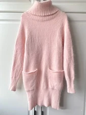 Women's Super Soft Angora Blend Fluffy Fuzzy Pullover Sweater Dress