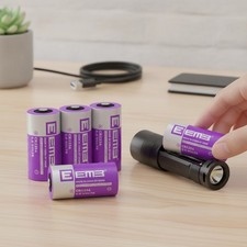 Dependable 4-Pack CR123A Lithium Batteries 3V - Perfect for Flashlights  More