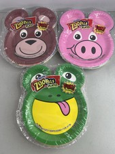 Sealed Hefty Zoo Pals 45 Count Coated Paper P...