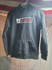 Youth Black Nike Air Jordan pullover hoodie. kids Large 12-13 years old