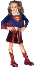 Rubie's Official DC Supergirl Deluxe Girls Costume, Kids Fancy Dress Super Hero 