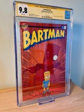 🔥Bartman #4 CGC 9.8 SS Bill Morrison Signed ASM #50 Homage White Pages🔥