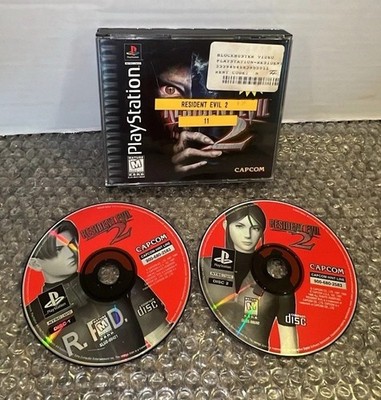 Resident Evil 2 PS1 Black Label 1998 Sony PlayStation Capcom Tested No Manual