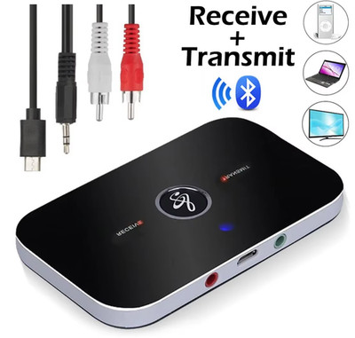 Bluetooth 5.0 Audio Transmitter Receiver RCA 3.5mm AUX Jack USB Dongle Stereo