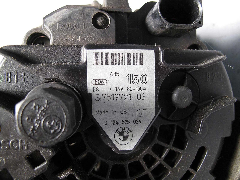2001-2006 BMW E83 X3 E46 E60 Bosch 150A генератор переменного тока 2-контактный овальный заводской - Изображение 4 из 4