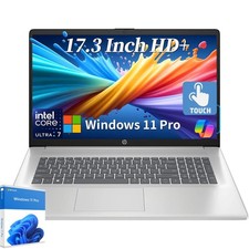 2025 HP 17.3" Touch Laptop,Intel Core Ultra 7 255U UpTo 32GB RAM 2TSSD Win11pro