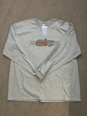 Old School Air Max Nike Long Sleeve Shirt - Size Large (Fits Big) - Gray