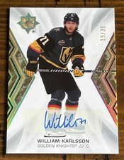 WILLIAM KARLSSON 19/35 - 2021-22 UD Ultimate Collection - GOLD #71