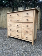 Modern Country Pine 10 Drawer Bedroom Hallway Chest Of Drawers