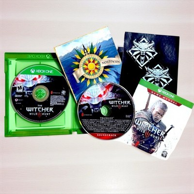 The Witcher 3 Wild Hunt XBOX ONE Complete Map, Manual, Stickers & Soundtrack