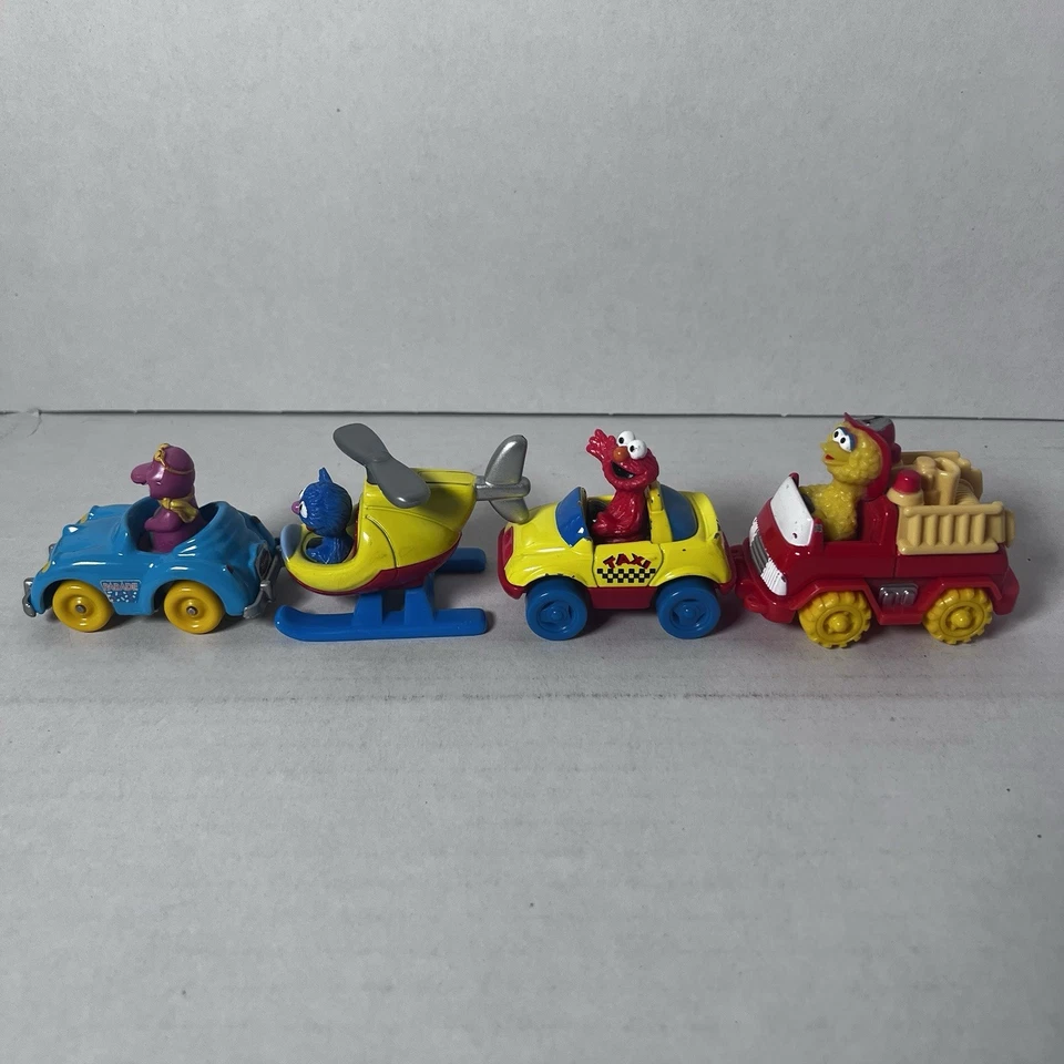 10 anos 90 Tyco Matchbox Sesame Street & Barney VTG carro fundido, ônibus, avião - Imagem 3 de 4
