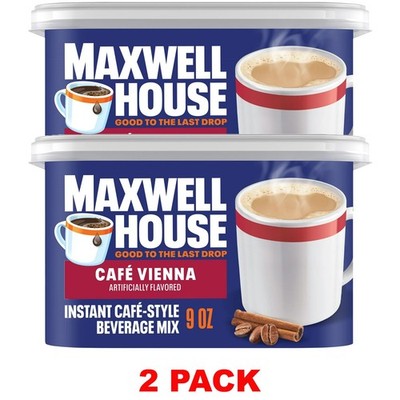 Maxwell House International Cafe Vienna Style Beverage Mix 9 oz   2 PACK