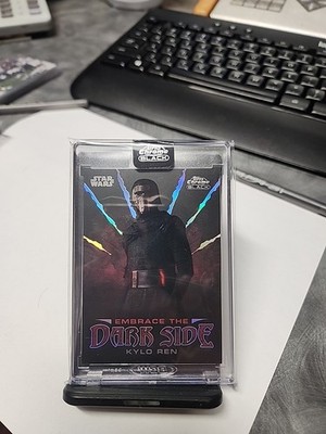 2024 Topps Chrome Black Star Wars Kylo Ren Embrace The Darkside #ED-10