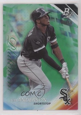 2017 Bowman Platinum Green 38/99 Tim Anderson #31 0kz8