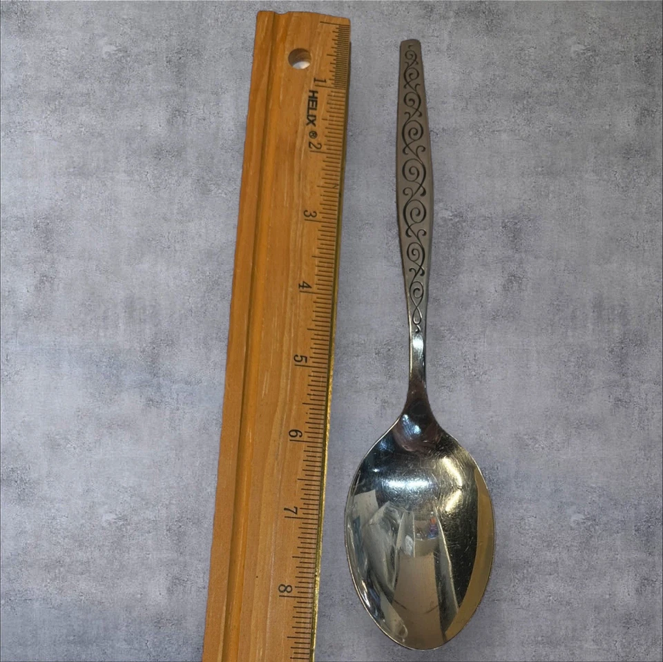 Лот из 7-Gorham испанский свиток серебро из нержавеющей стали замены ложки/вилки - Изображение 2 из 4