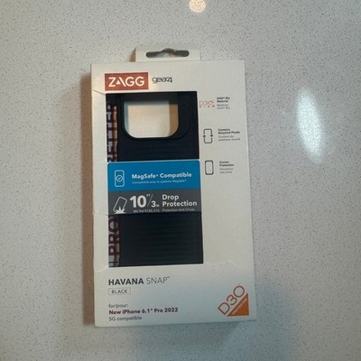 ZAGG Gear4 Havana Snap iPhone 14 Pro Case MagSafe Black 10ft Drop D3O