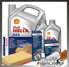Service Kit for VW Transporter T5 2.0 TDI 09-15 Bosch Filters Set & Shell Oil