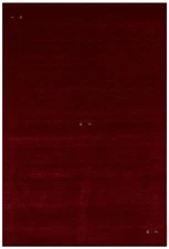 Maroon Red Pictorial Tribal Home Office 6X9 Gabbeh Modern Rug Wool Decor Carpet